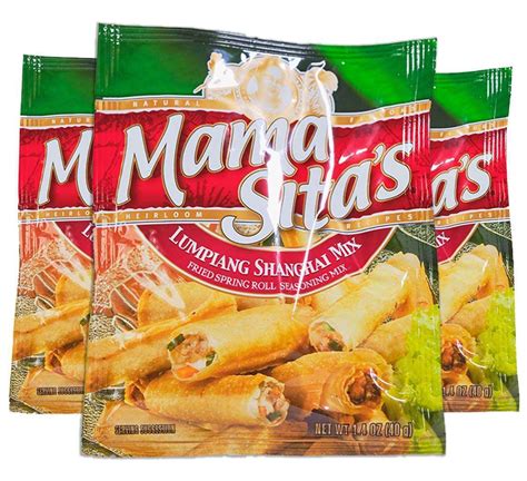 3 Pack Mama Sita Lumpiang Shanghai Seasoning Mix Fried Spring Roll