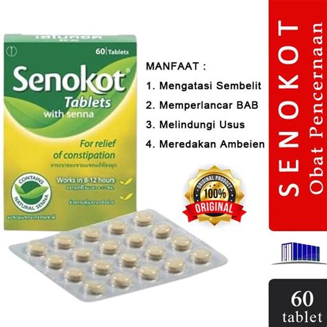 Jual Senokot With Senna Isi 60 Tablet Original Shopee Indonesia