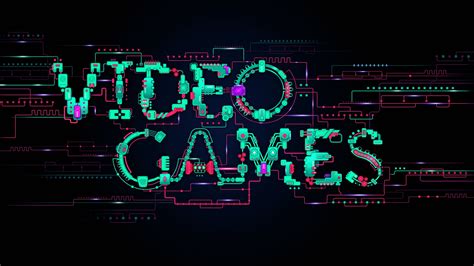 video Games, Typography, Technology, Circuits, Simple ...