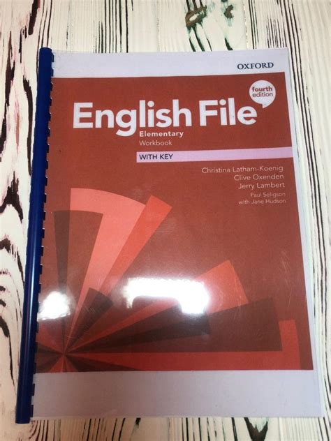 English File 4th Fourth Edition Elementary Workbook учебник цена 140