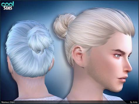 Sims 4 Cc Man Bun With Long Hair Hivsa
