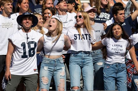 Penn State Football Fans Enjoy Central Michigan Game Faces In The