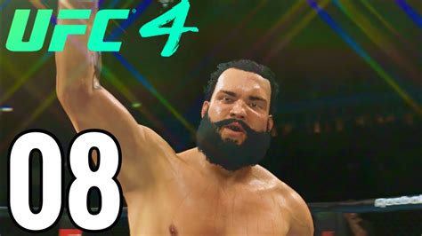UFC 4 Heavyweight Career Mode Walkthrough Part 8 THE BADDEST MAN ON