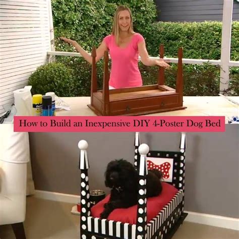 How To Build An Inexpensive Diy 4 Poster Dog Bed Dyi Dog Bed Diy Bed