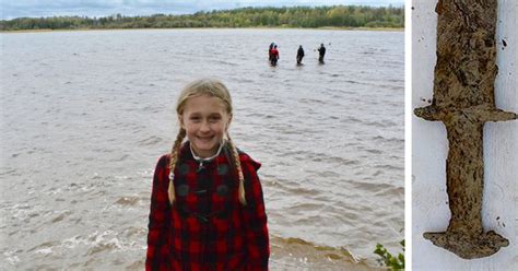 8 Year Old Girl Finds Ancient Sword In Swedens Vidostern Lake