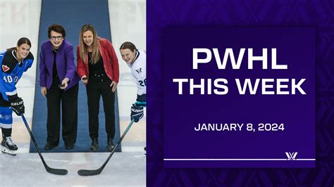 The Professional Womens Hockey League Pwhl This Week Pwhl