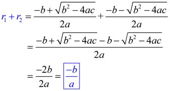 Sums of numeric functions over roots of quadratics sums of logarithms of linear functions over roots of polynomials with rational coefficients properties & relations (2). Sum and Product of Quadratic Equation Roots with Examples