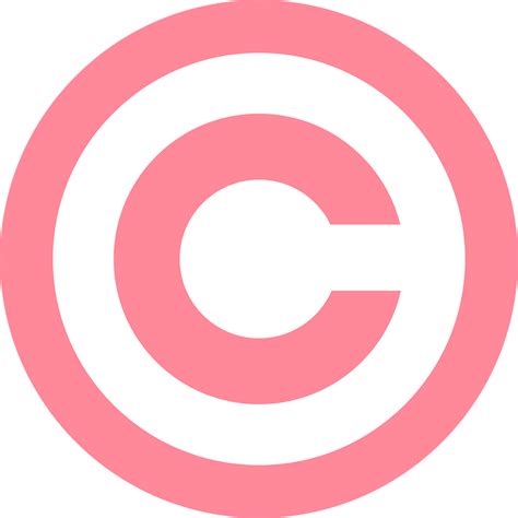 Copyright Symbol Pink Free Vector Graphic On Pixabay