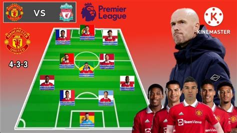 Manchester United Line Up Vs Liverpool ~ 4 3 3 Formations With Martial And Casemiro ~ Squad Update