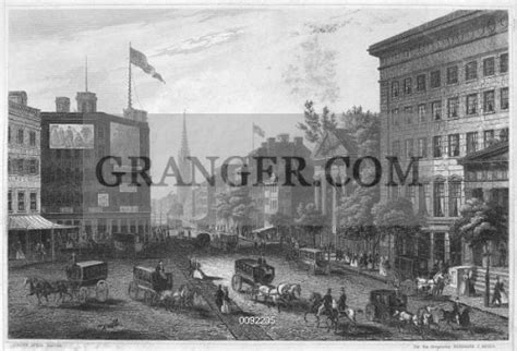 Image Of New York Broadway 1850 View Of Broadway New York Steel