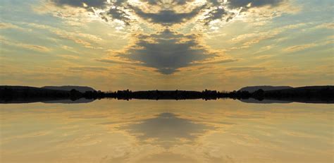 Reflection Of Golden Sunset Free Stock Photo Public Domain Pictures