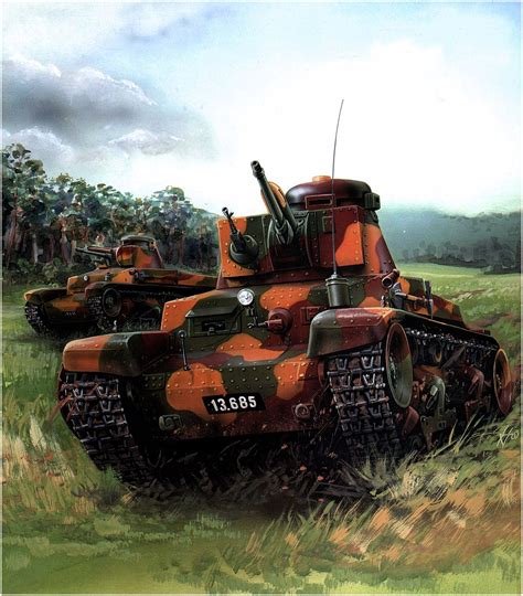 Skoda Lt Vz35 Also Designated As Panzer 35 T With Camouflage From
