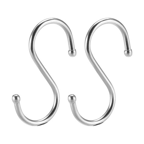 Stainless Steel S Hooks 2 S Shaped Hook Hangers For Kitchen Bathroom