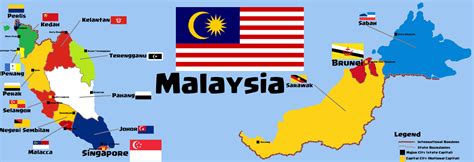 In malaysia, there is no statutory concept of a merger. Map of Malaysia - Merger & Post Separation - Peace ...