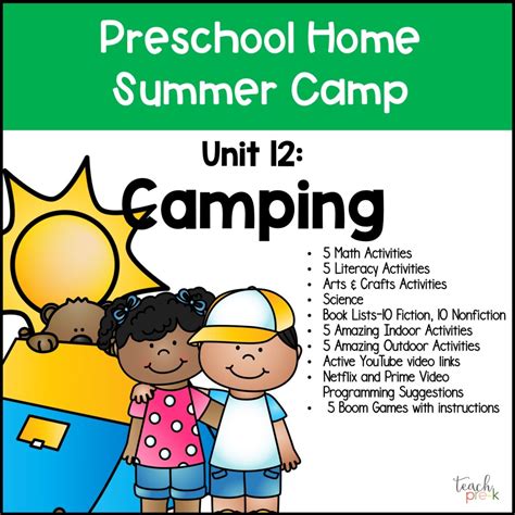 Preschool Summer Camp At Home Get Ready For Fun Teach Pre K