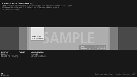 Youtube Banner Size Template Terrific Templates