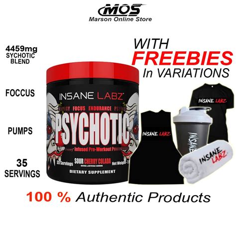 Insane Labz Psychotic Infused Pre Work Out 35 Servings Shopee Philippines