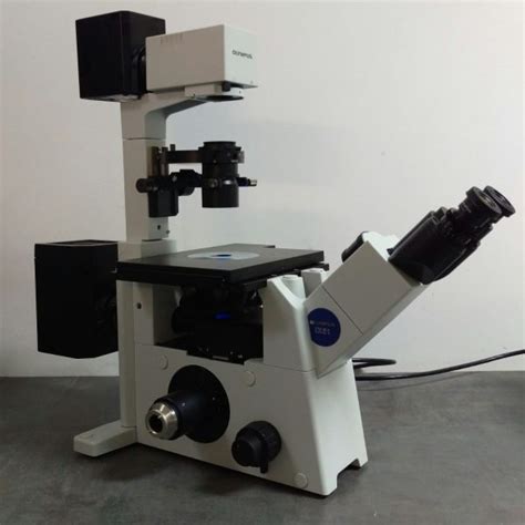 Olympus Microscope Ix51 Inverted Fluorescence And Phase Contrast Nc