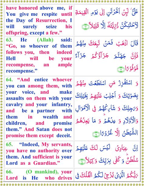 Surah Bani Israil English Page 2 Of 3 Quran O Sunnat