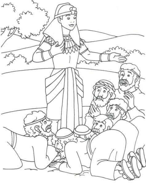 Click here to view and print! pharoh's dreams | Patriarch Joseph Coloring Pages | Joseph ...