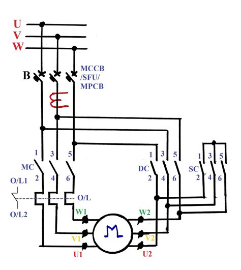 Star Delta Starter Control Circuit Diagram
