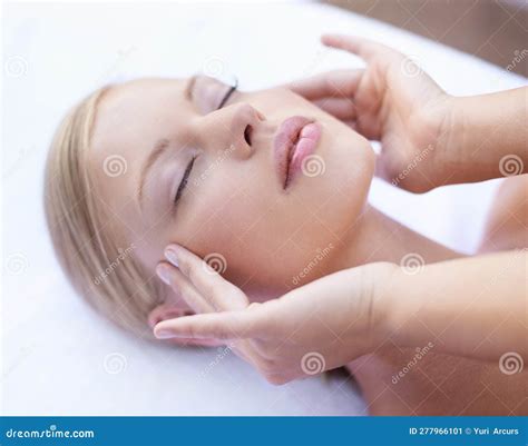 Acupressure Facial Massage And Woman At Spa For Health Wellness And Healing Luxury Skincare