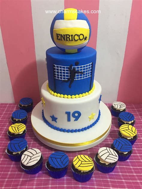 Volleyball Sports Theme Cake A Customize Sports Theme Cake