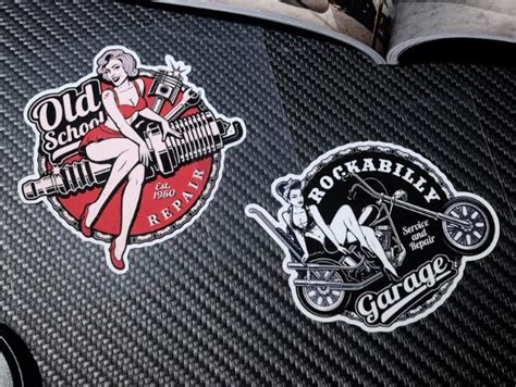 retro cafe racer sex girl car sticker pin up girl motorcycle helmet stickers motocross racing