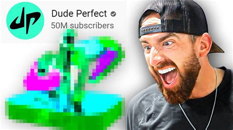 I Surprised Dude Perfect With Custom 50 Million Playbutton Youtube