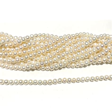 Potato White Mm To Mm Freshwater Pearls Country Beads