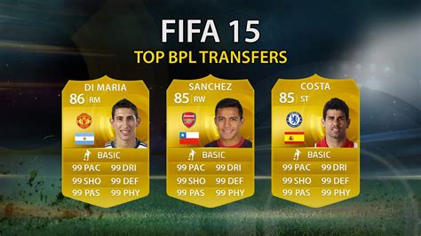 FIFA PLAYER RATINGS TOP BPL TRANSFERS DI MARIA And MORE YouTube