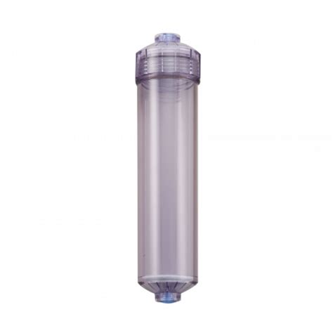 Empty Inline Water Filter Housing 12 X 25 Clear Refillable In Line