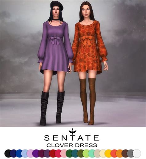 Two Women In Dresses With Long Sleeves And Knee High Boots Standing