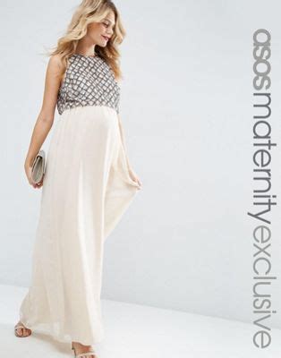 ASOS Maternity Embellished Maxi Dress ASOS