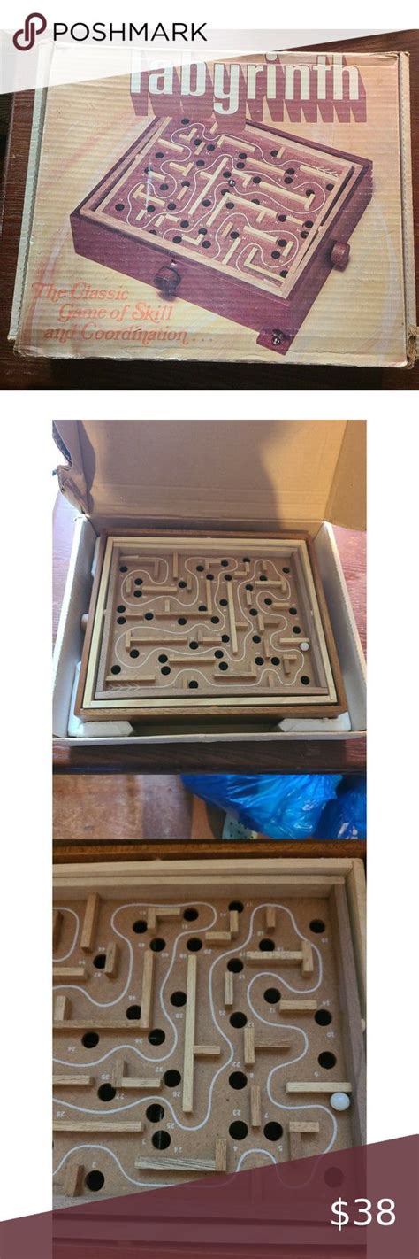Mcm 1970s Labyrinth Wooden Game By Crestline In Original Box Skill