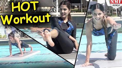 Tanisha Mukherjee And Rhea Chakraborty’s Speedo And Aquaphysical Workout Youtube