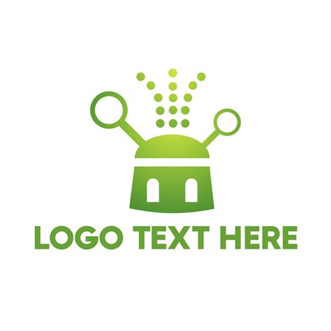 Green Robot Logo Brandcrowd Logo Maker