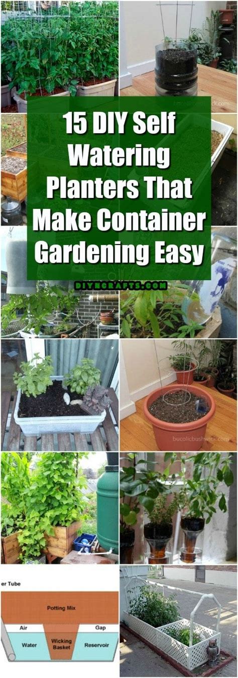 15 Diy Self Watering Planters That Make Container Gardening Easy Diy