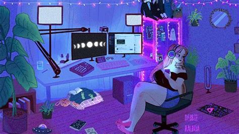 Debbie Balboa Pixel Art Background Anime Room Relaxing Art