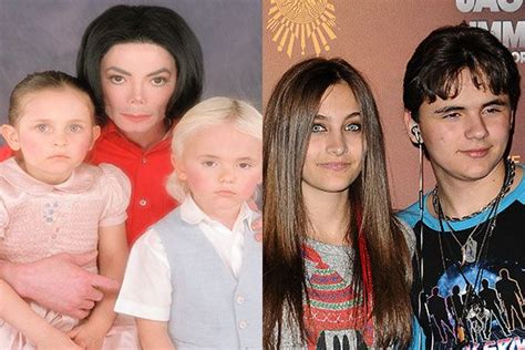 Michael Jackson With His Kids Then And Now Celebrities Their Parents