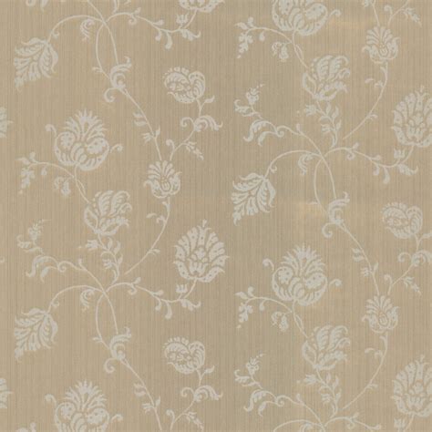 Isabel Gold Jacobean Trail Wallpaper Traditional Wallpaper By