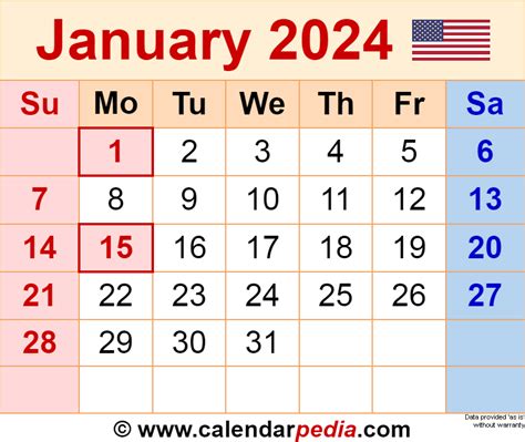 Jan 2024 Calendar A Comprehensive Guide To Planning Your Month