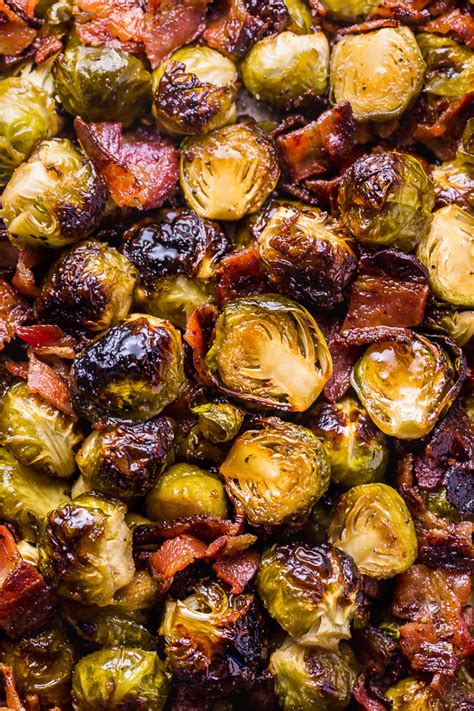 crispy honey mustard brussels sprouts with bacon baker by nature