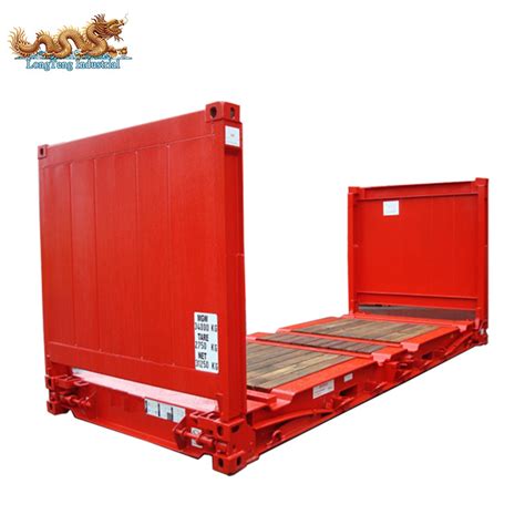 Collapsible End 20ft Flat Rack Container For Sale China Shipping