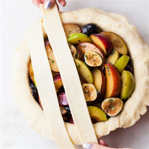 Fig Plum Pie With Thyme Style Sweet