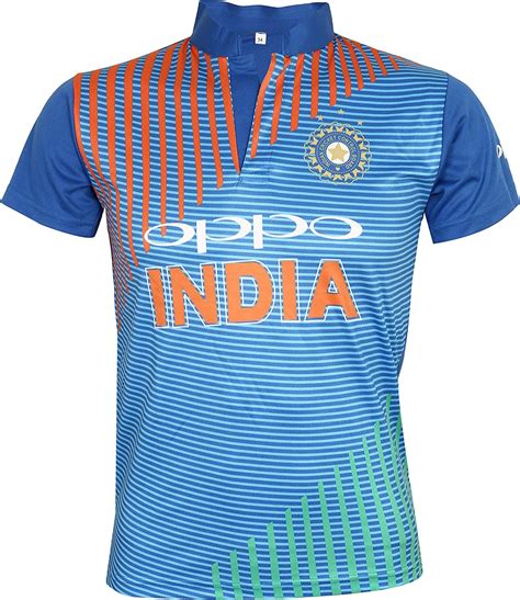 Kd Cricket Team India T20 Jersey Cricket Supporter T Shirt New Oppo