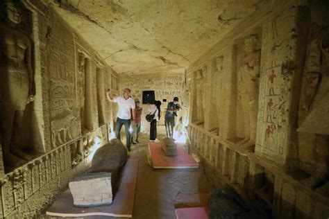 Egypt Unveils Coffins Buried 2 500 Years Ago The Straits Times