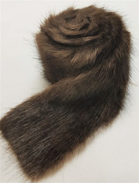 Mahogany Mink Faux Fur Trims Faux Fur Throws Fabric And Fashion