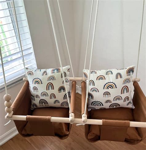 Twins Nutmeg Baby Swing Indoor Twins First Birthday Etsy