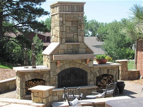 Outdoor Patio Stone Fireplace Cool Most Gas Insert Design Ideas Garden